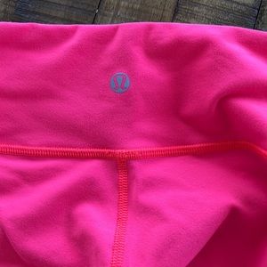 Lulu lemon leggings - neon pink